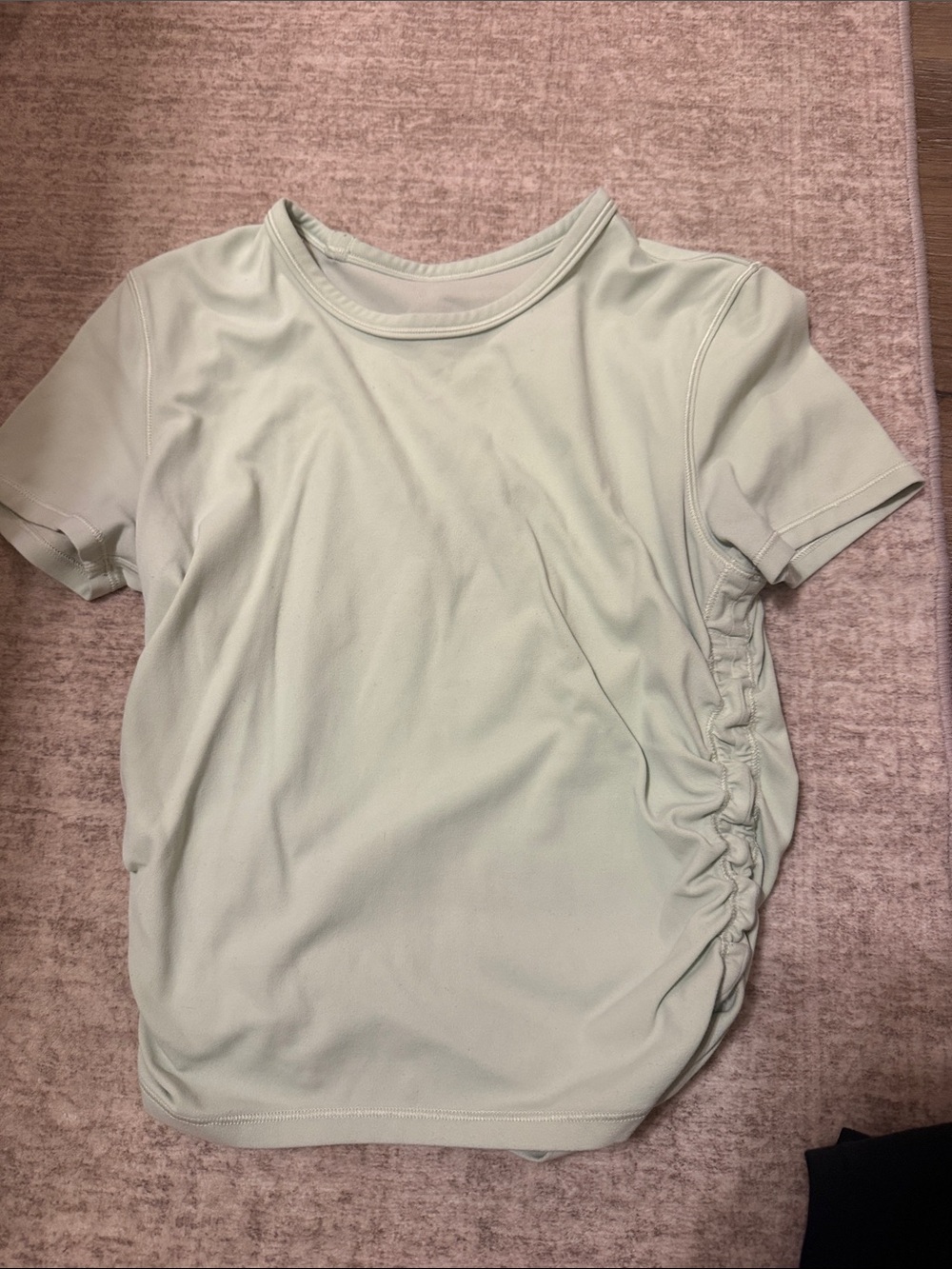 lululemon athletica Light Sage Ruched Short-Sleeve Tee